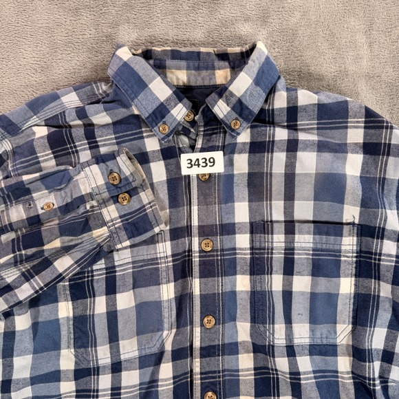 Ridgecut Other - Ridgecut Button Down Shirt Men Large Blue Plaid Long Sleeve Workwear FMW21-10731